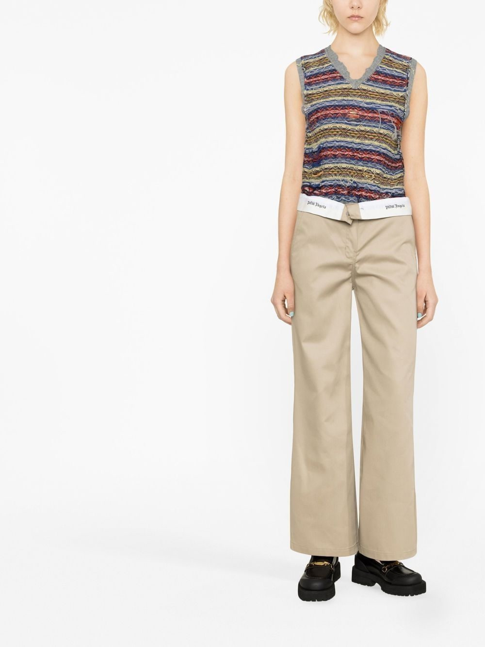 Palm Angels Women Pants With Logo - 4