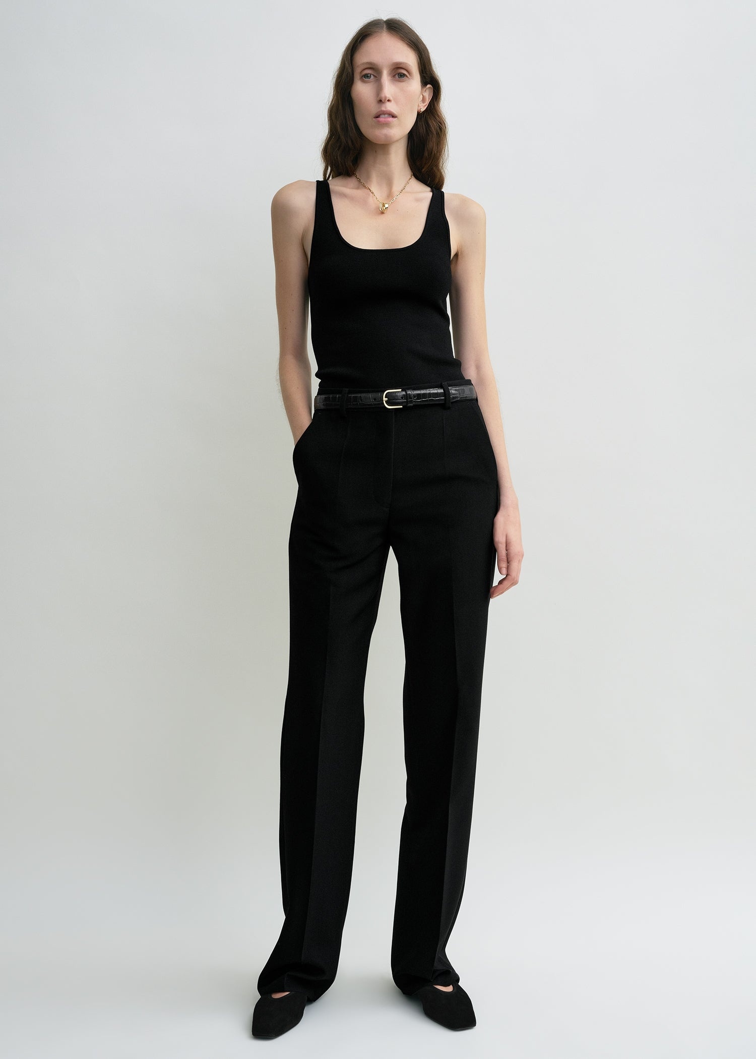 Straight suit trousers black - 2