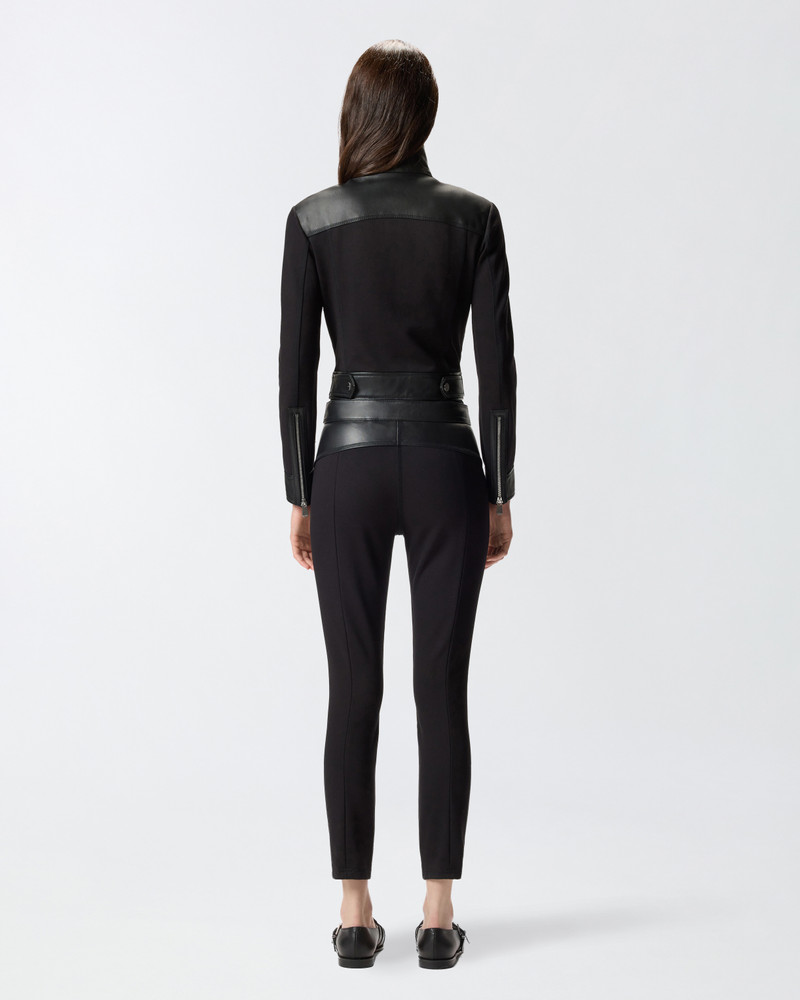 DUAL-FABRIC BIKER JACKET 4