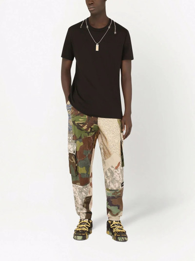 Dolce & Gabbana multi-print patchwork cargo trousers outlook