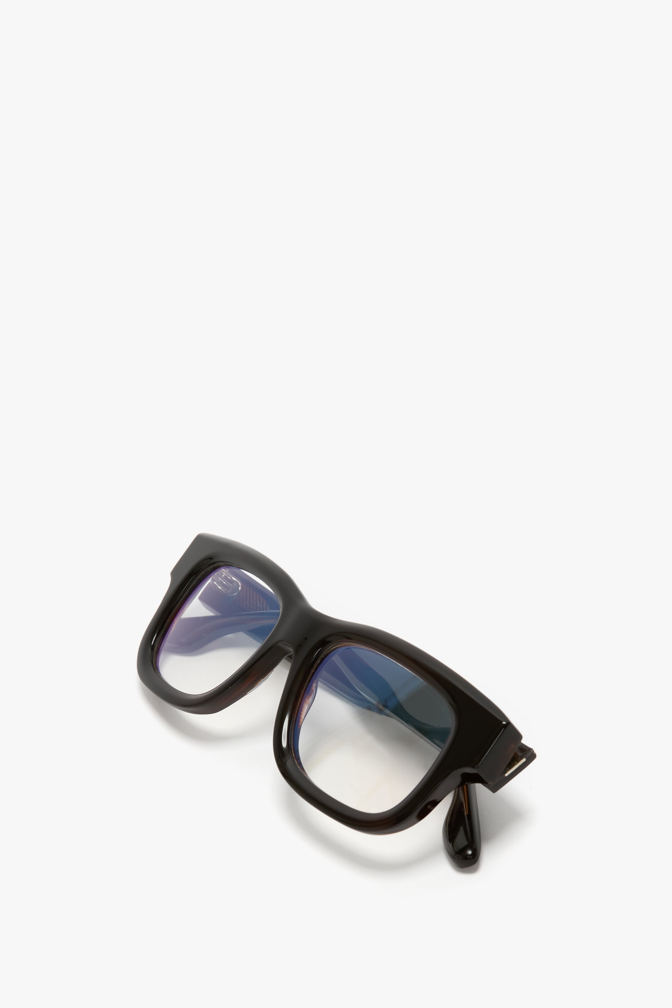 Square Frame Opticals In Black - 4