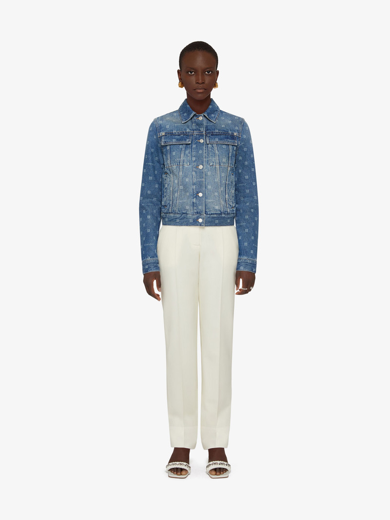 Givenchy SLIM-FIT JACKET IN GIVENCHY 4G DENIM outlook