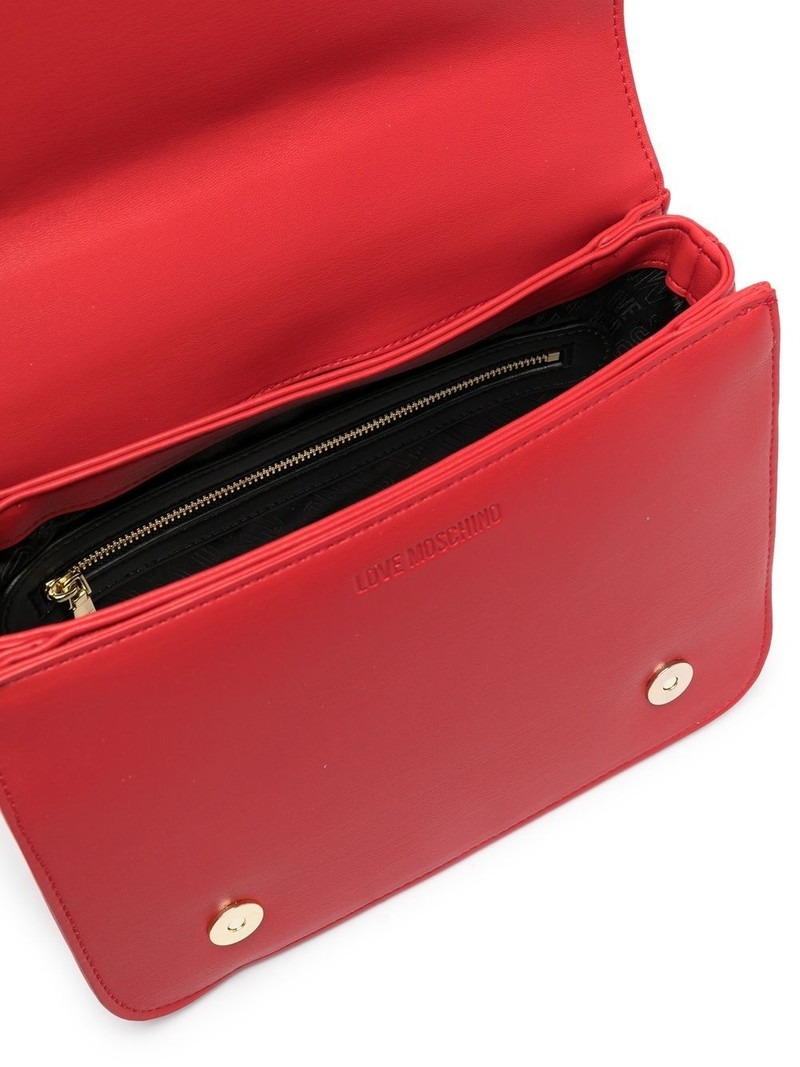 quilted logo-plaque shoulder bag 5