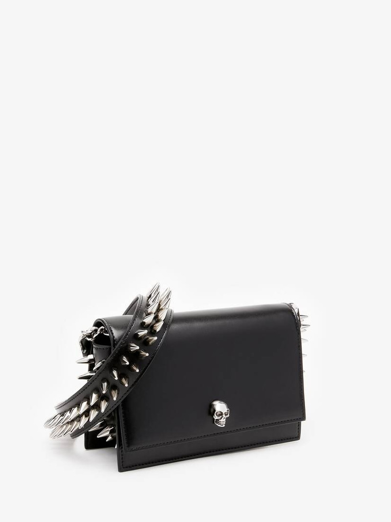 Alexander McQueen Women's The Biker Small Skull Bag in Black outlook
