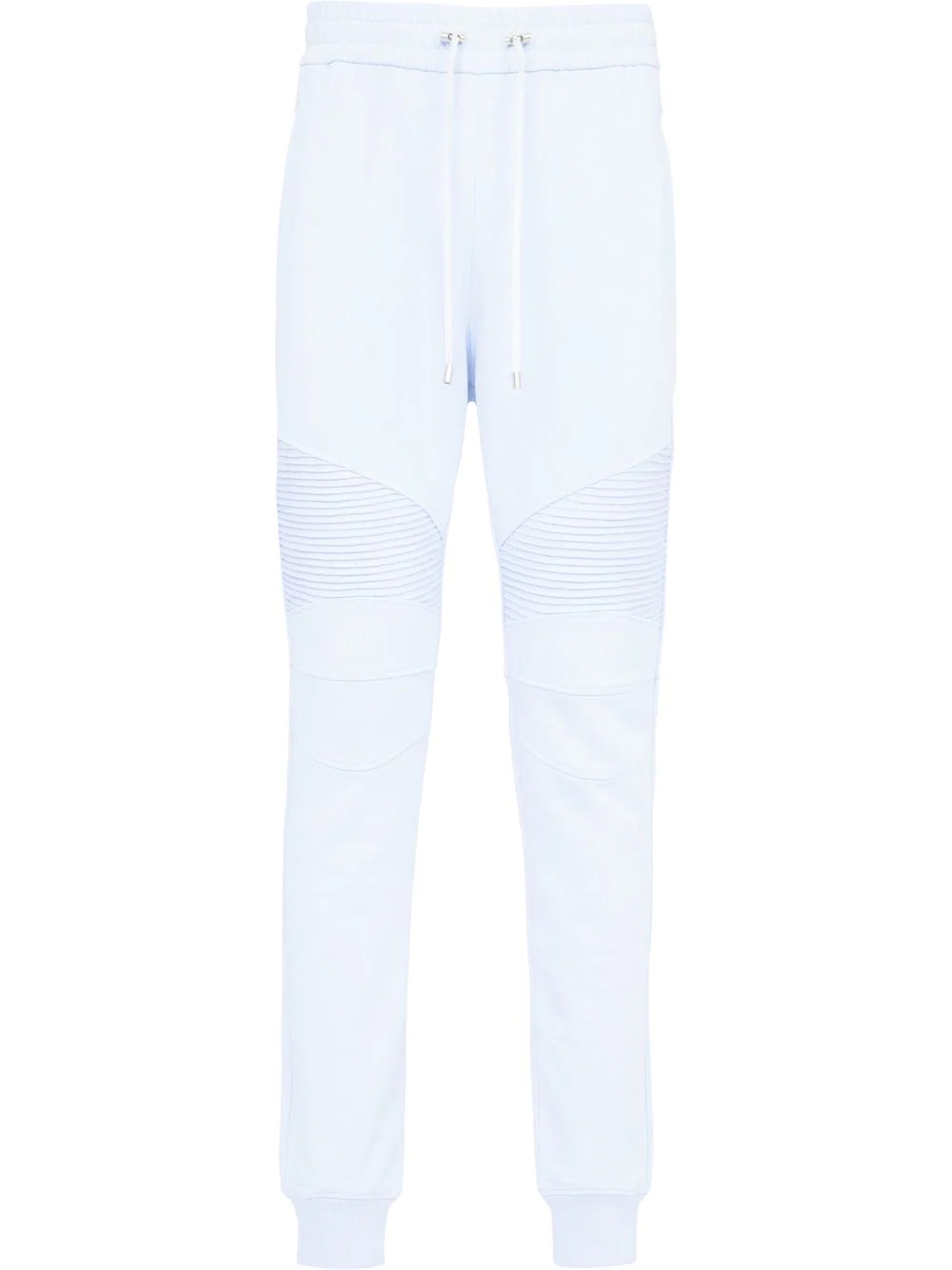 drawstring cotton track pants - 1