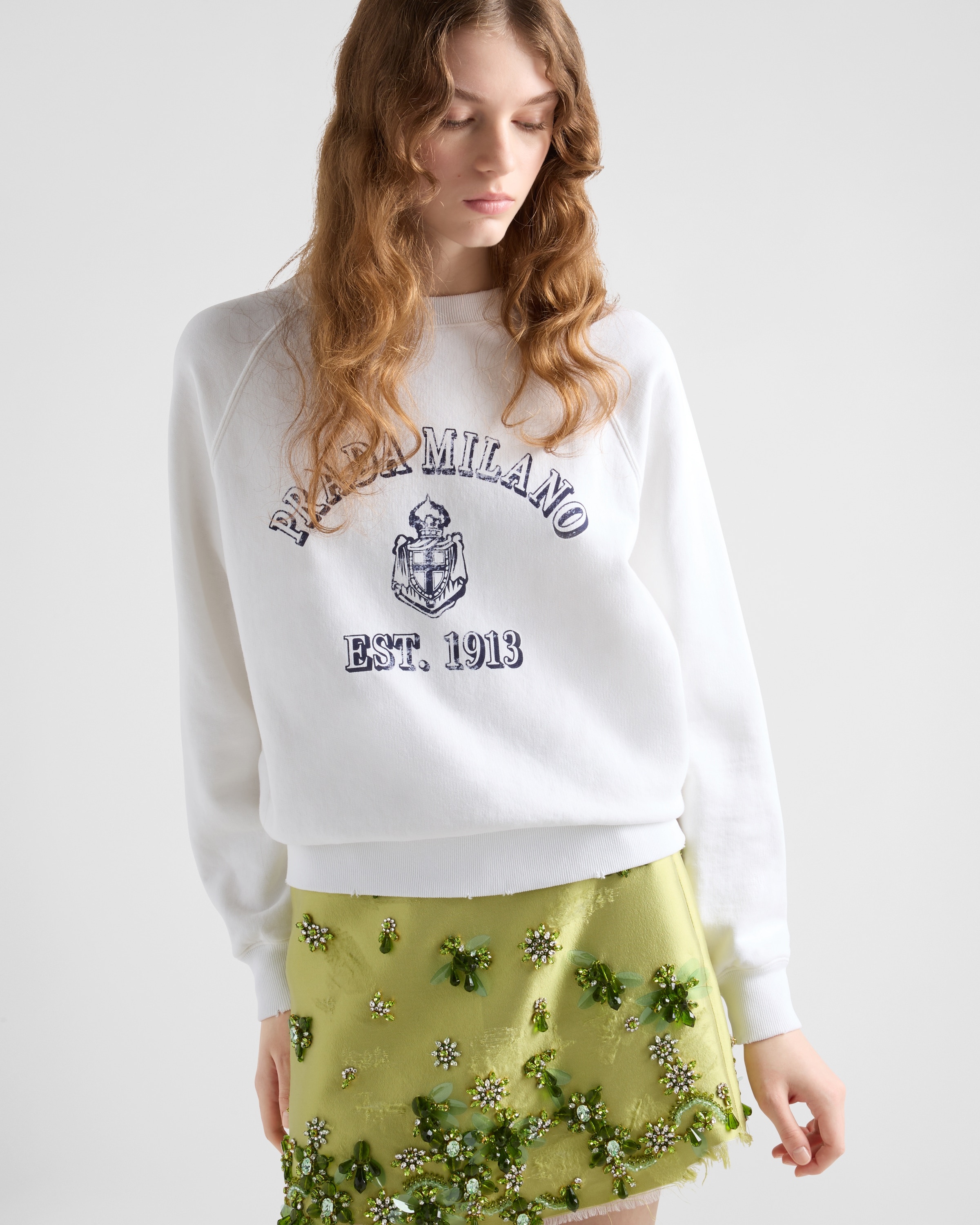 Cotton crew-neck sweatshirt - 6