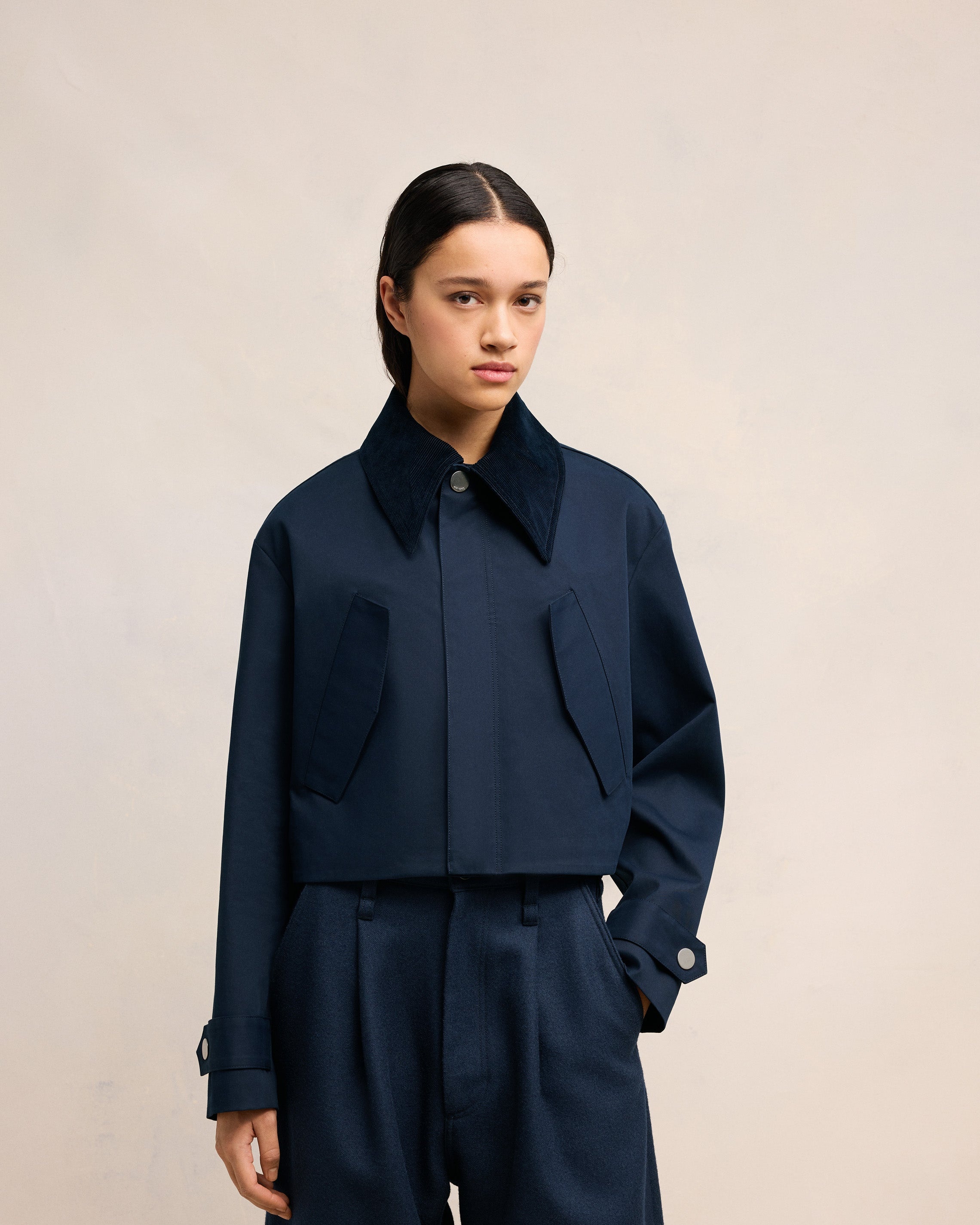 AMI｜JACKETS (FJK069 CO0081 4018) AMI Paris SHORT JACKET | REVERSIBLE