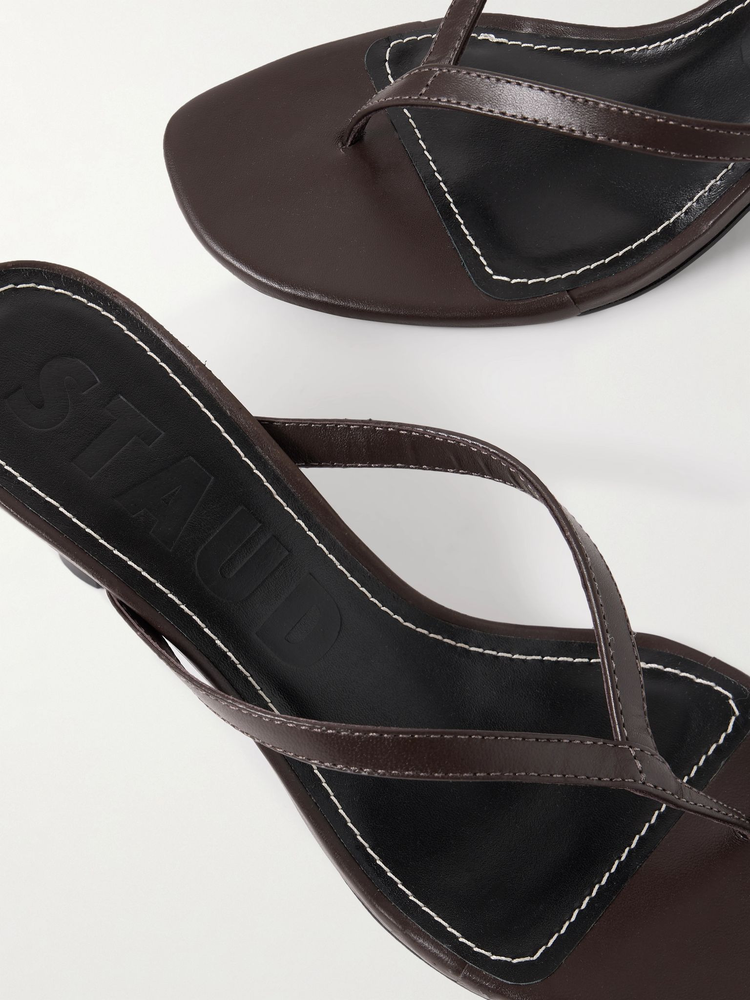 Freja leather sandals Dark brown - 4