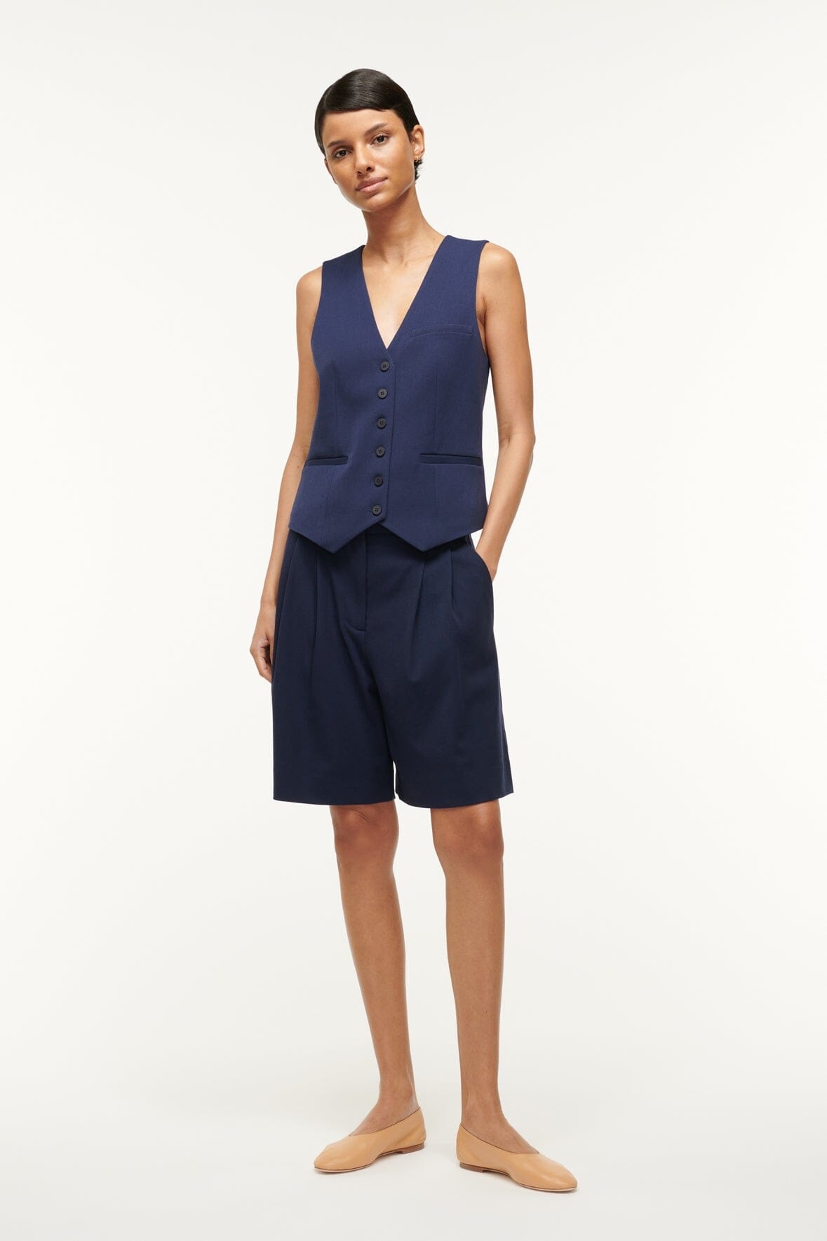 STAUD BRETT VEST NAVY - 6
