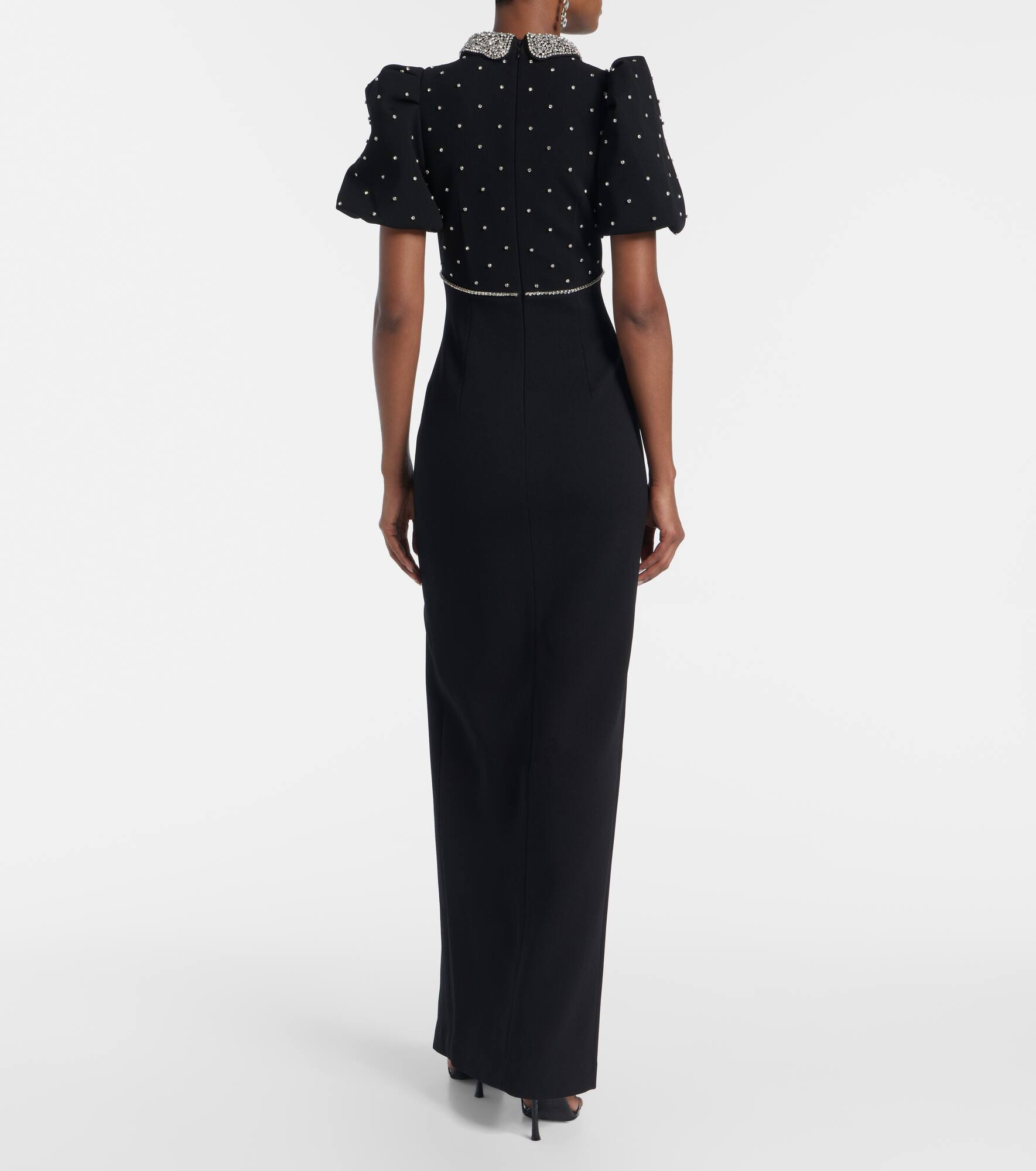 Amery embellished puff-sleeve gown - 3