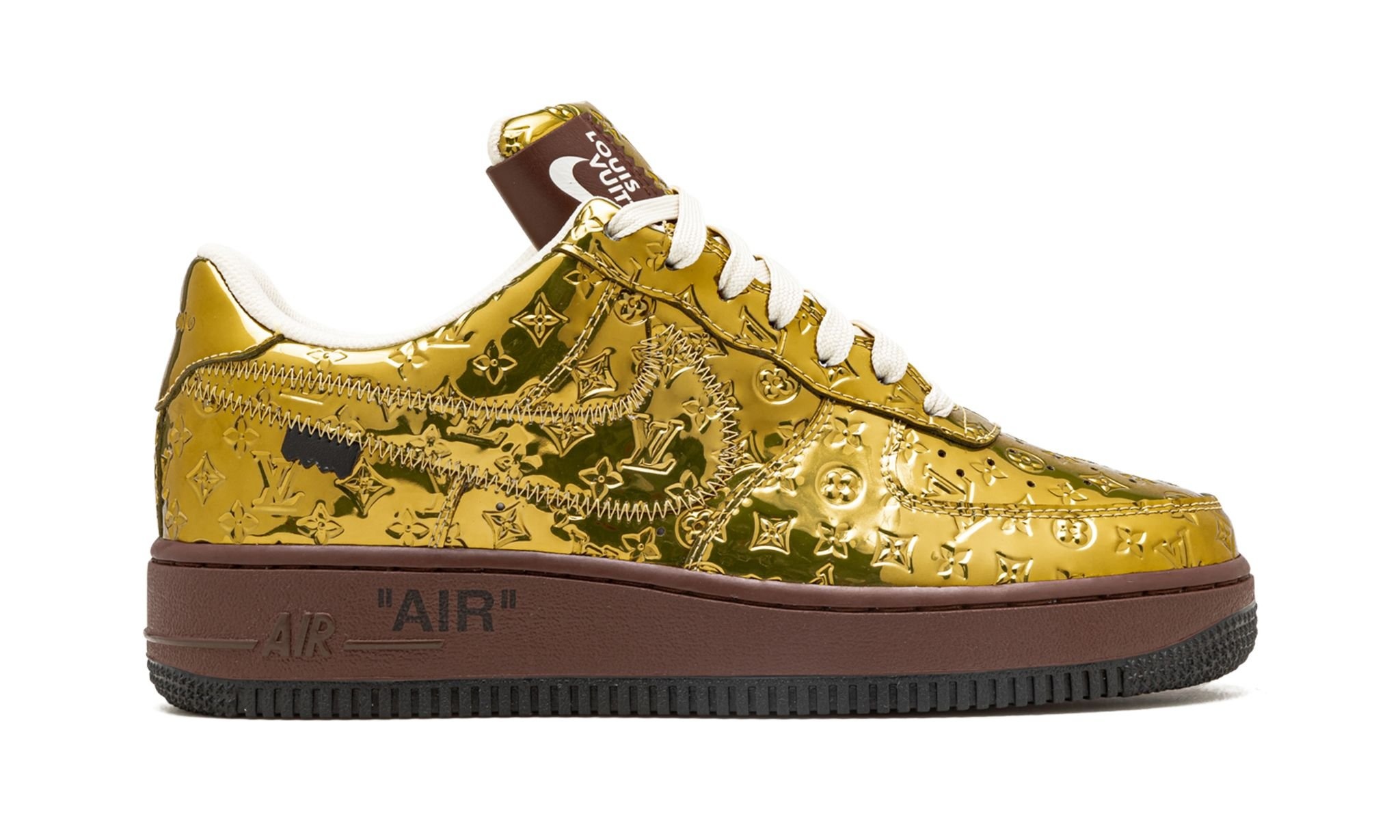 Louis Vuitton Air Force 1 Low "Virgil Abloh - Metallic Gold" - 6