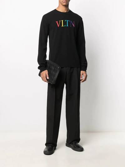 Valentino embroidered -logo tailored trousers outlook