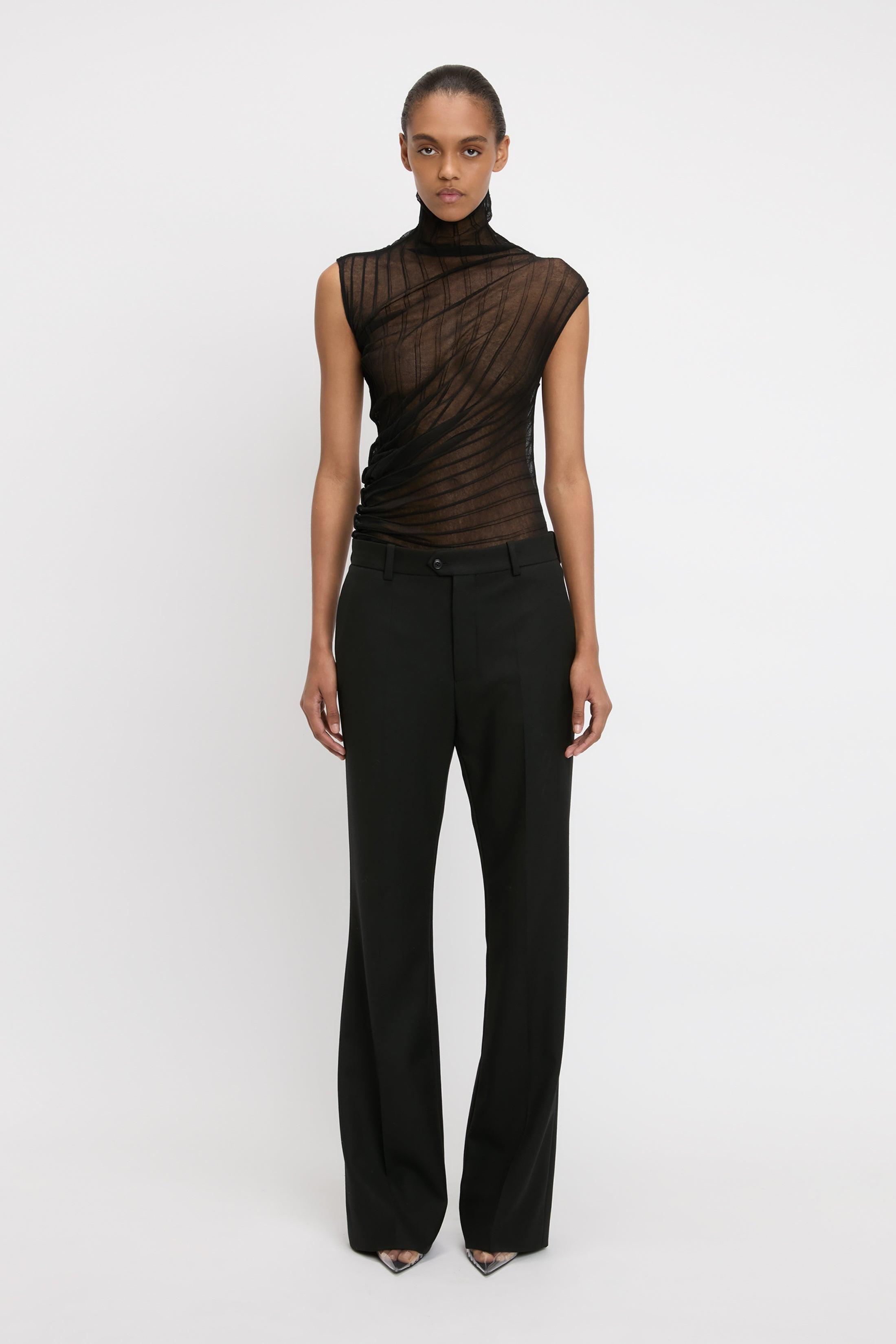 Classic Tailored Trouser In Black - 2
