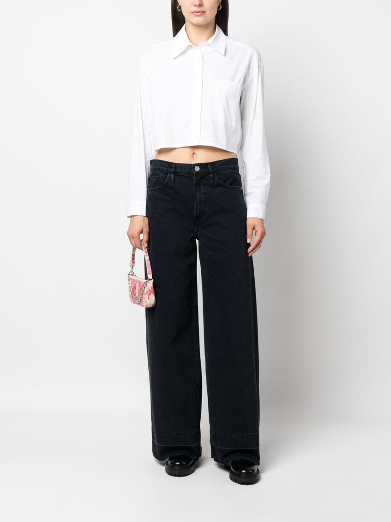 ba&sh long-sleeve cropped shirt outlook