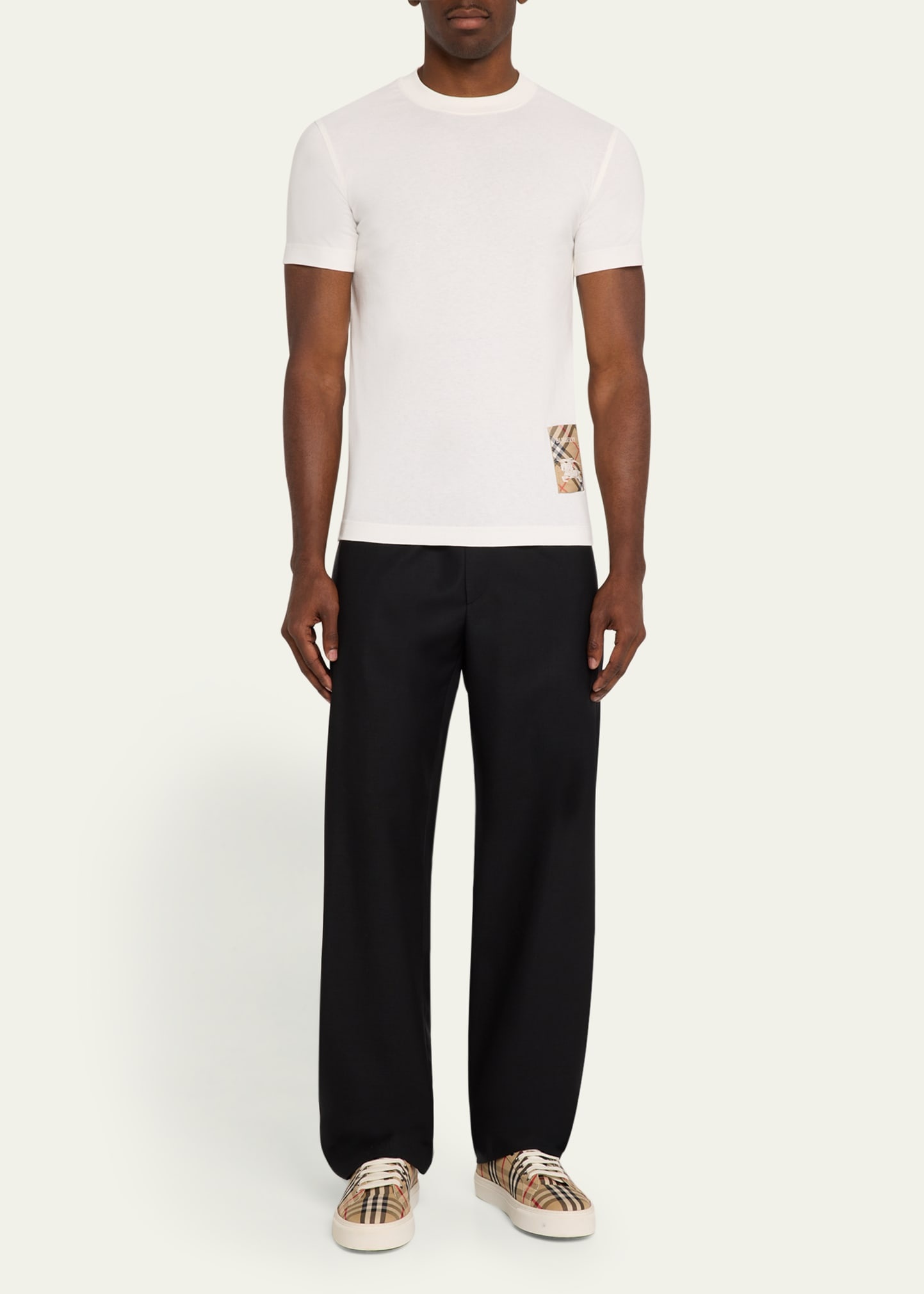 Men's Jersey Check Patch T-Shirt - 2