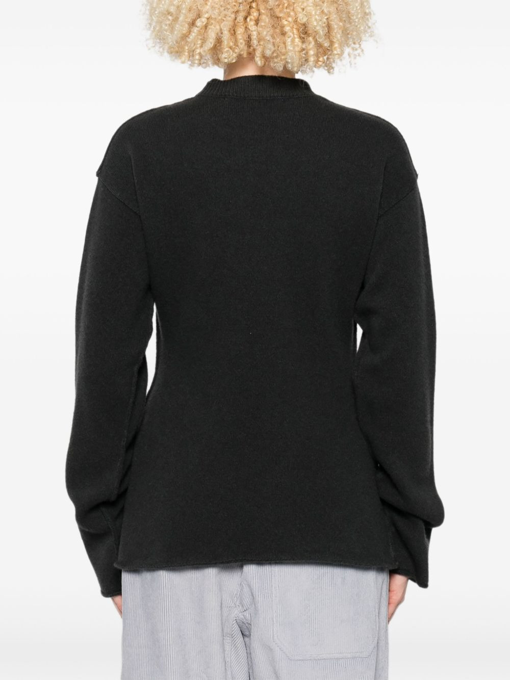 round-neck wool sweater - 4