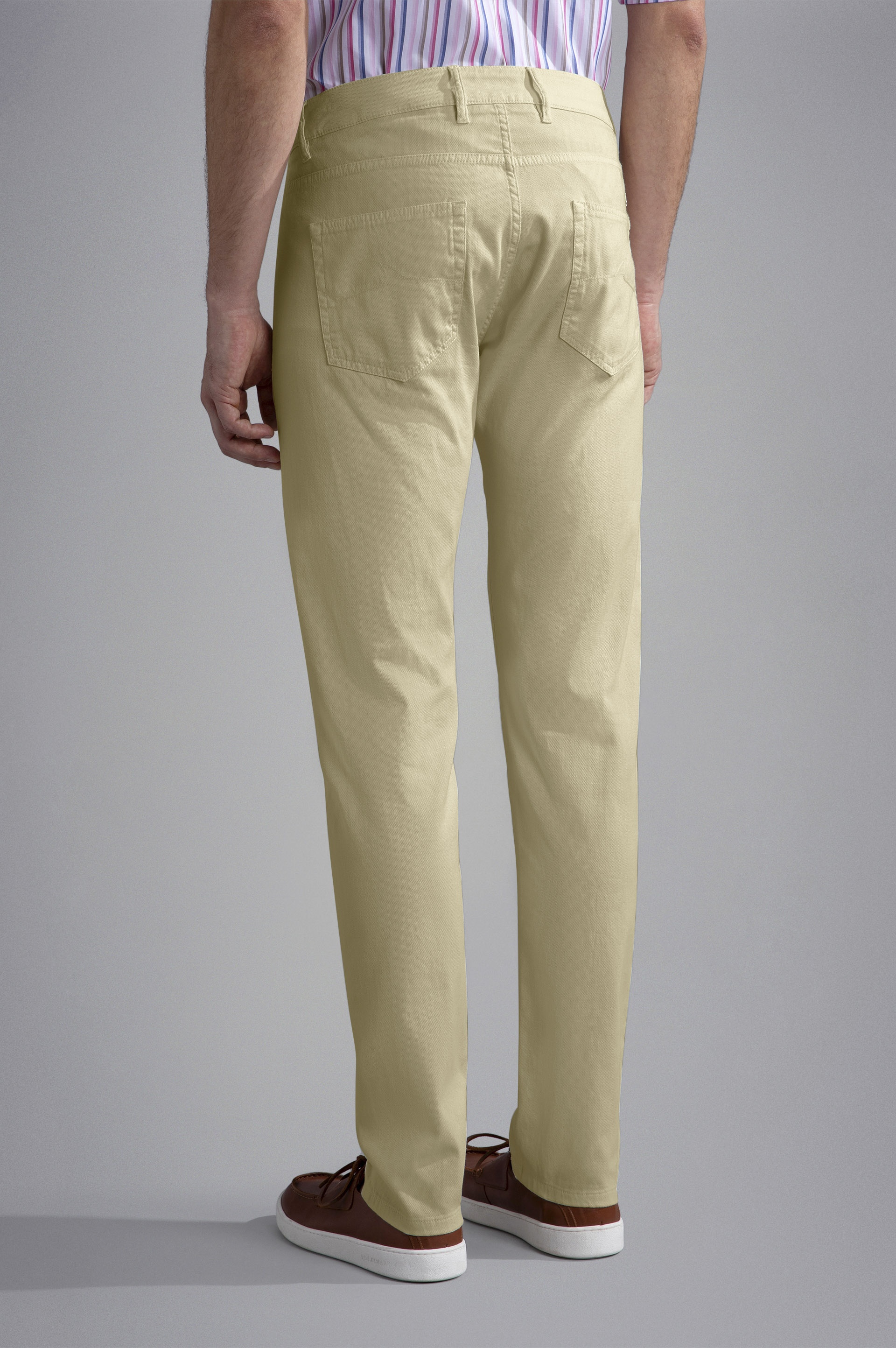 STRETCH COTTON 5 POCKETS TROUSERS - 3