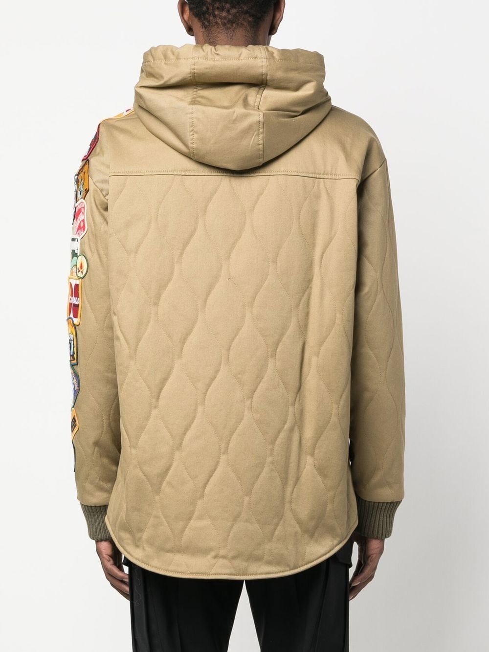 patch-detail hooded jacket - 4