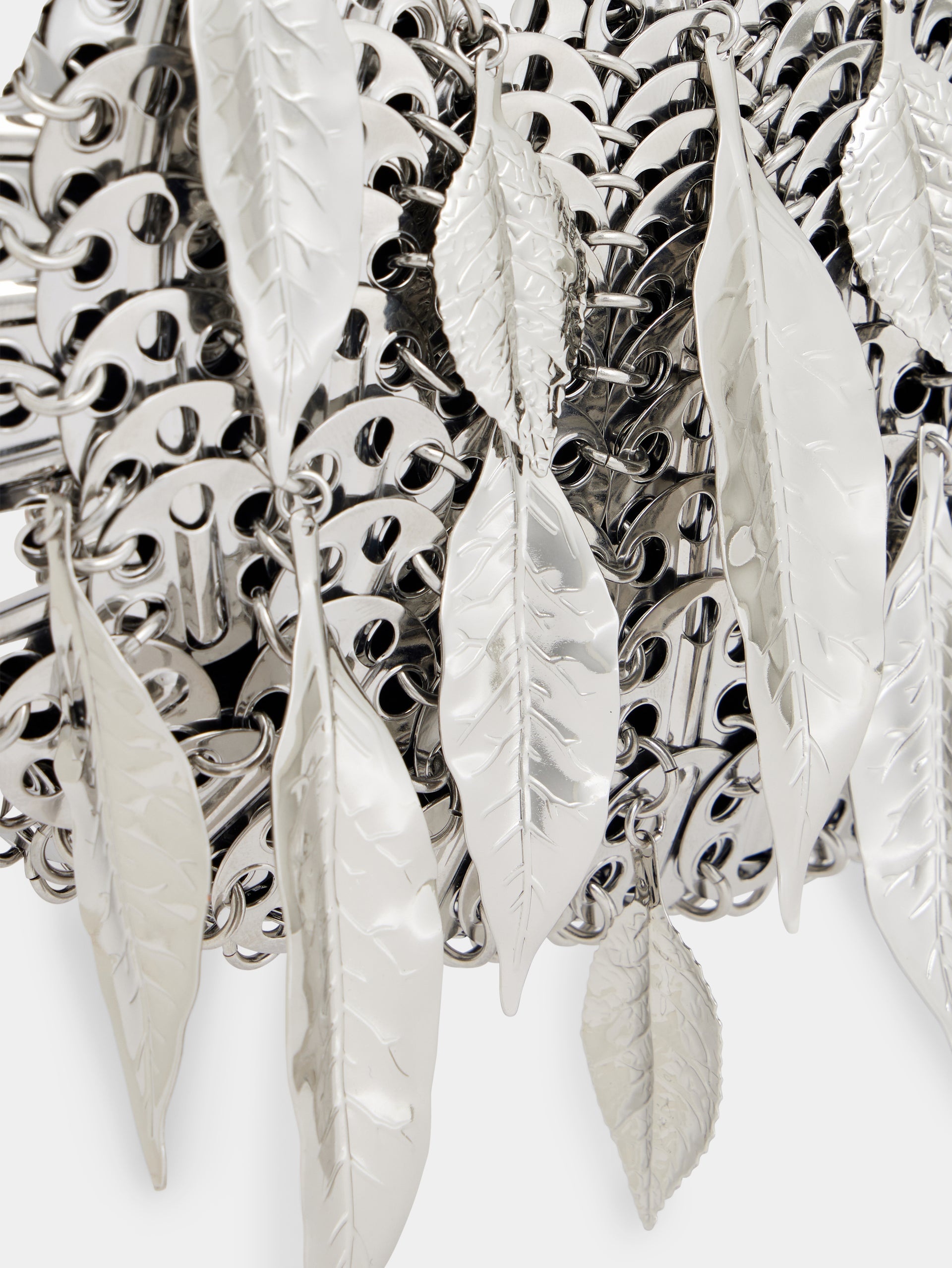 1969 SILVER MOON BAG METALLIC LEAVES - 6