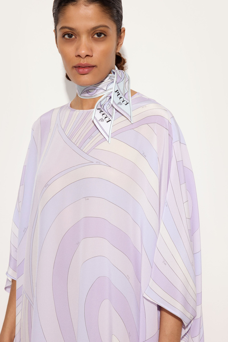 PUCCI ASTRO AND ROMBI PRINT SILK TWILL SCARF outlook