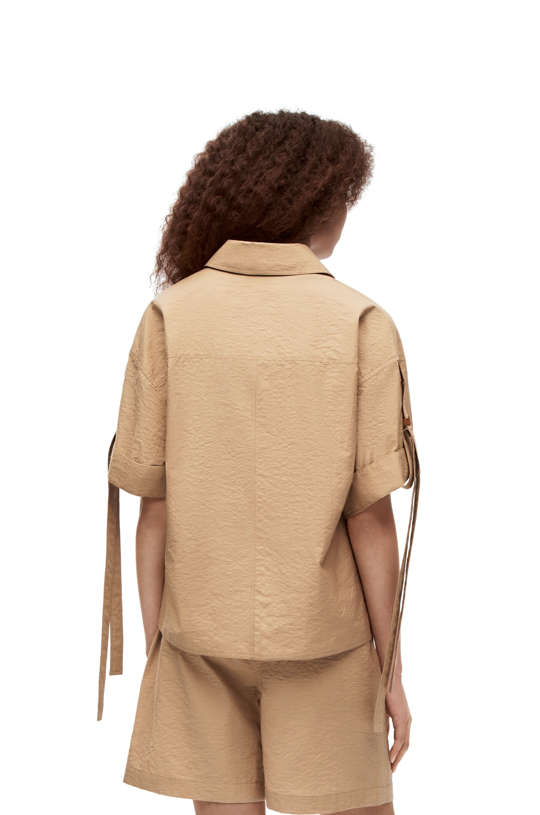 Cropped workwear shirt in cotton - 4
