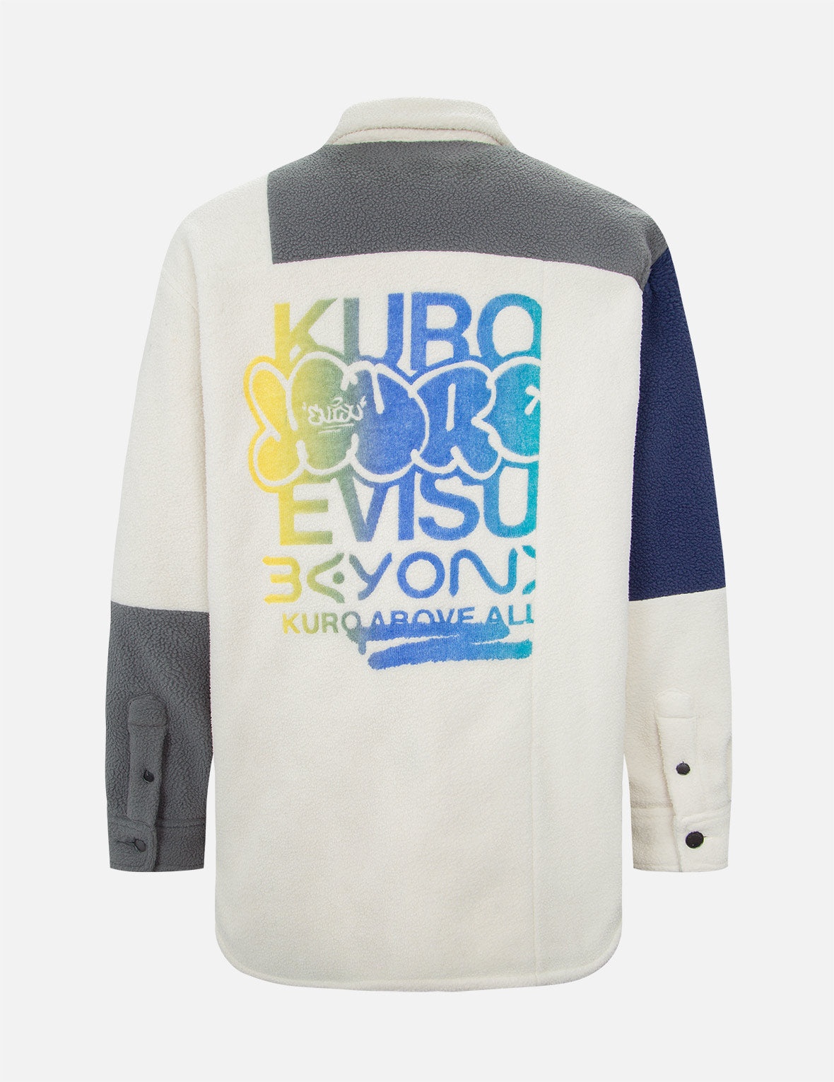 Colorblock Fleece Shirt Jacket - 2
