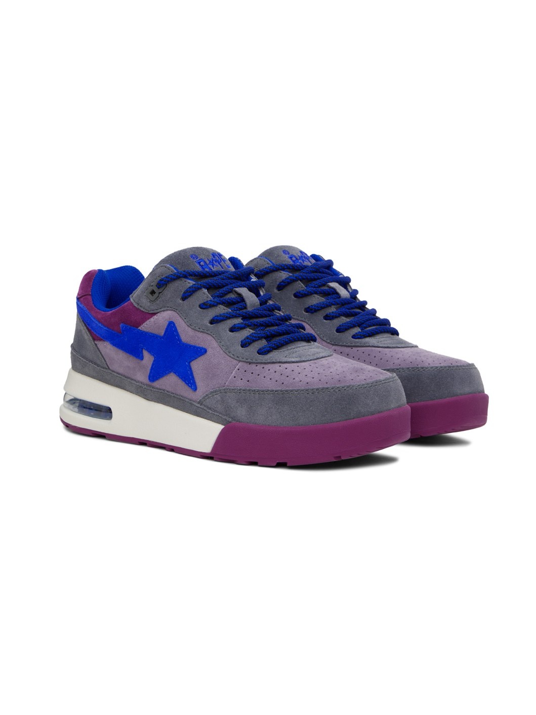 Blue & Gray Road Sta #1 M2 Sneakers - 4