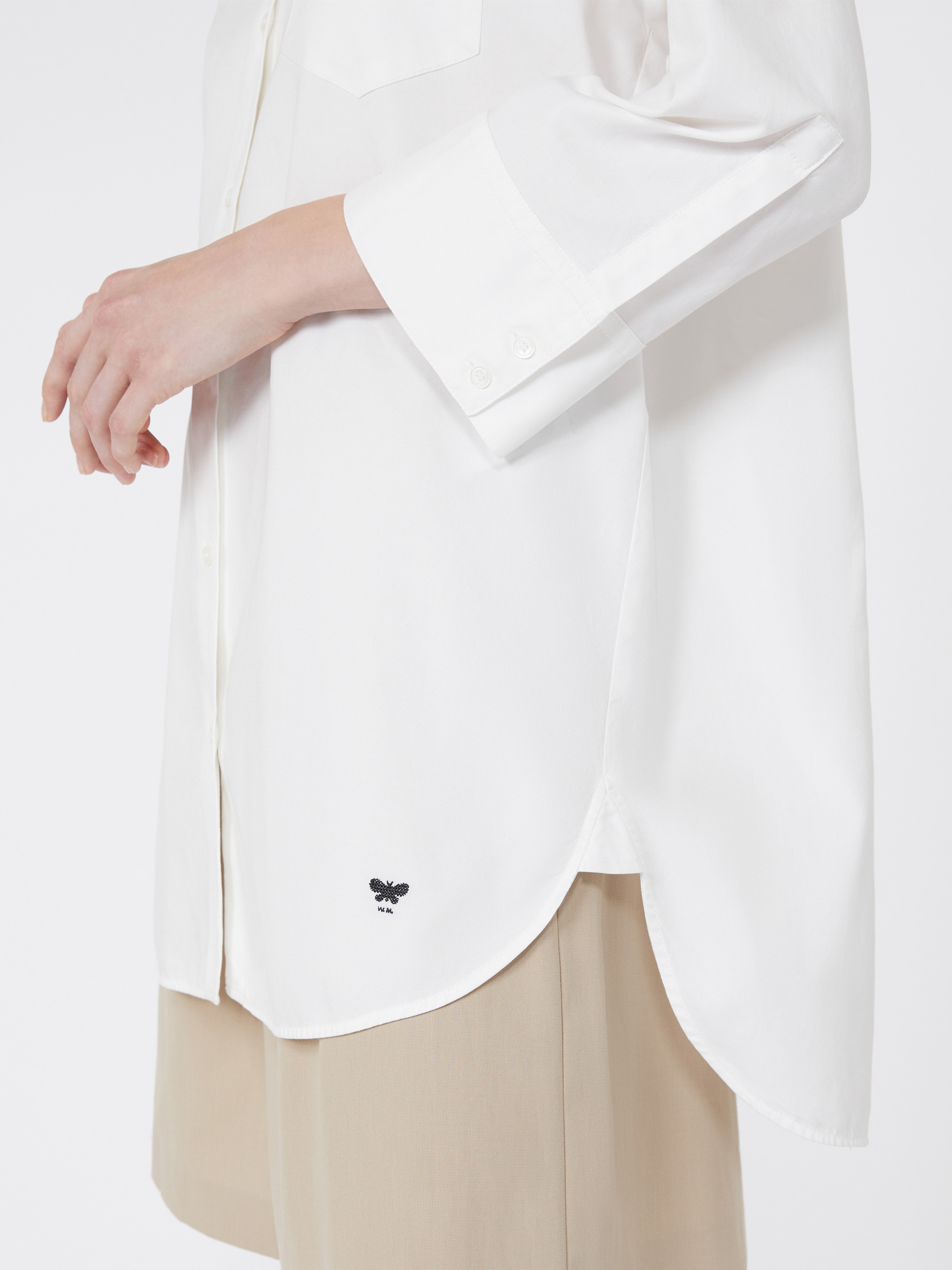QUEVA Oversized cotton Oxford shirt - 6