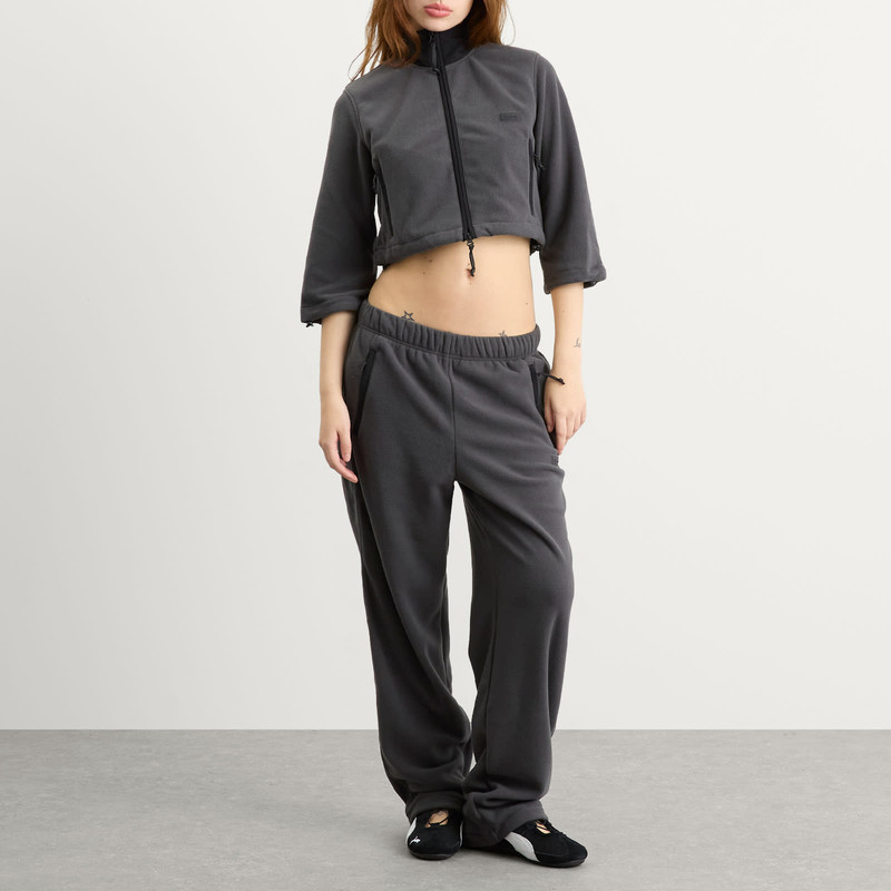 SKIMS SKIMS Fleece Lounge Shrunken Zip Up Jacket outlook
