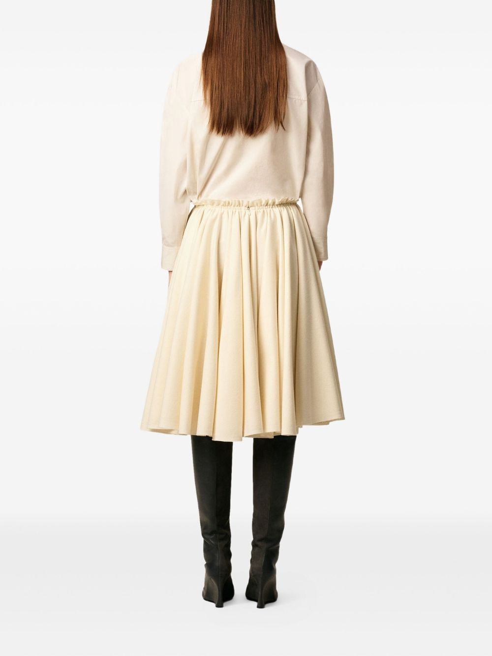 Corolla wool midi skirt - 4