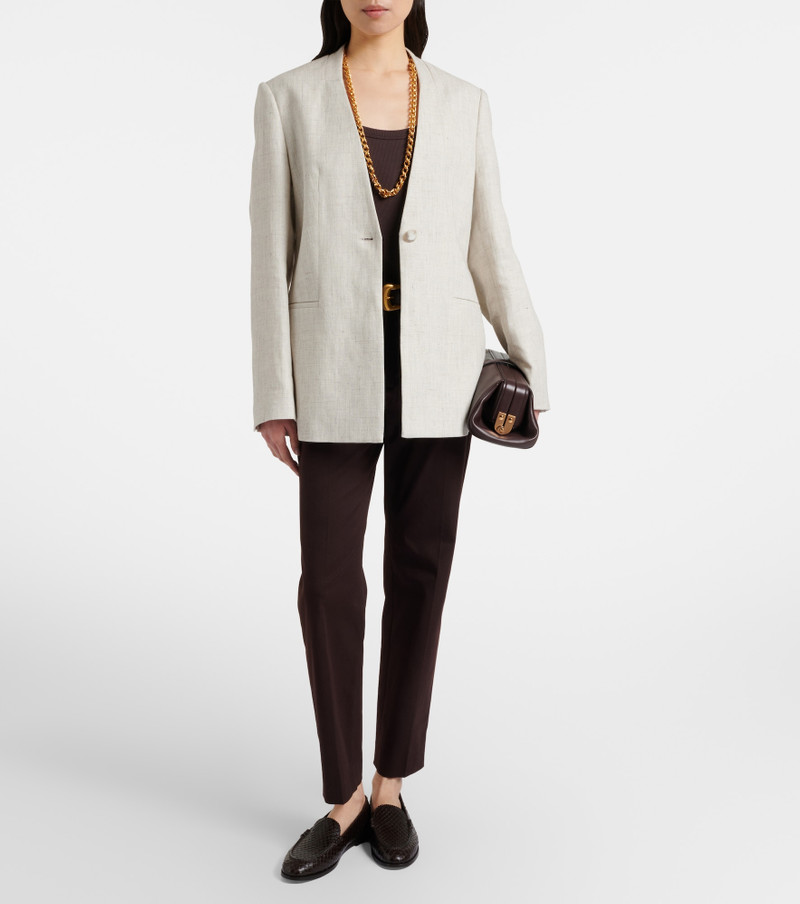 JOSEPH Cotton-blend straight pants outlook