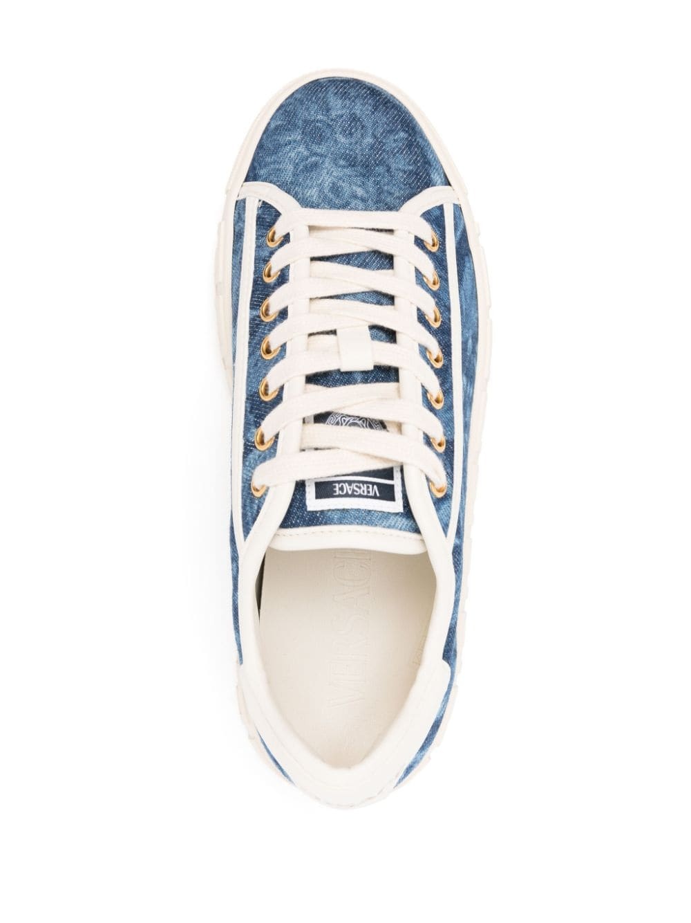 Greca Barocco-jacquard sneakers - 4