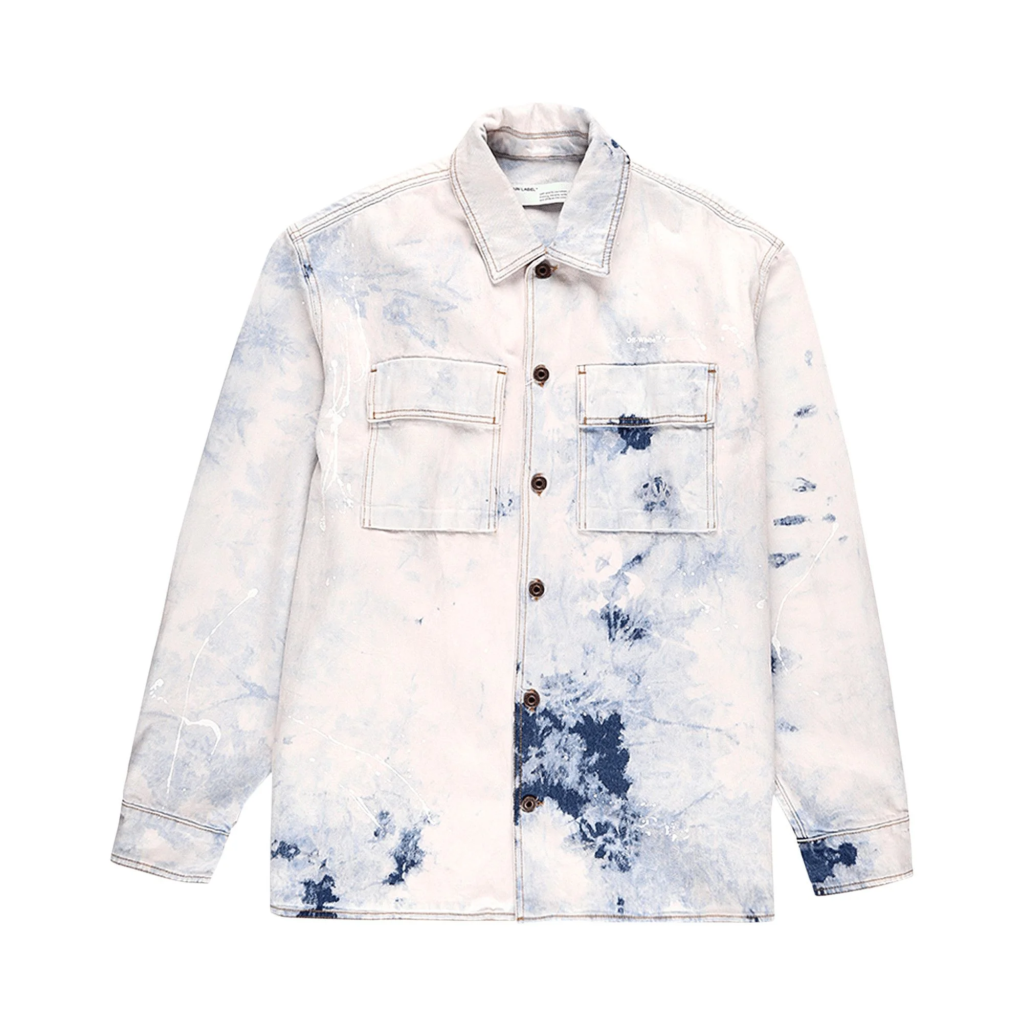Off-White Arrow Over Denim Shirt 'Extreme Bleach' - 1