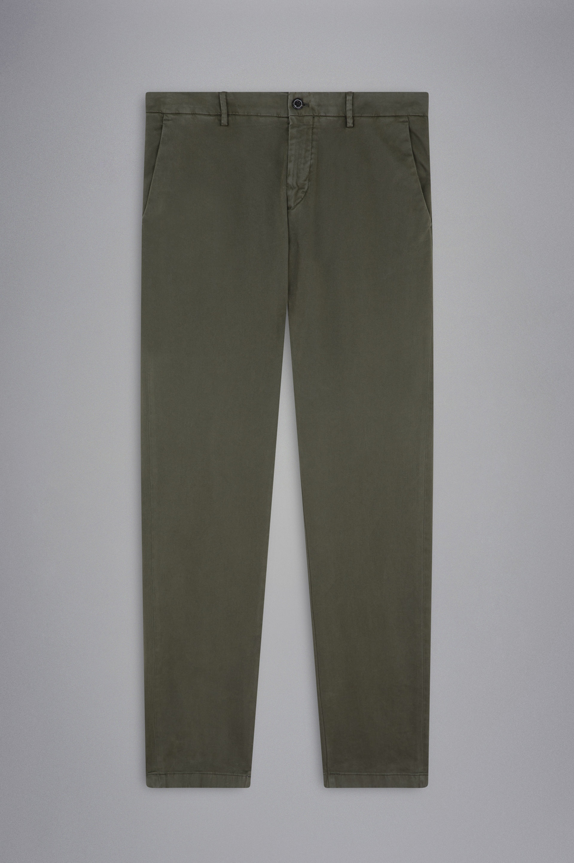 STRETCH COTTON SLIM CHINO TROUSERS - 1