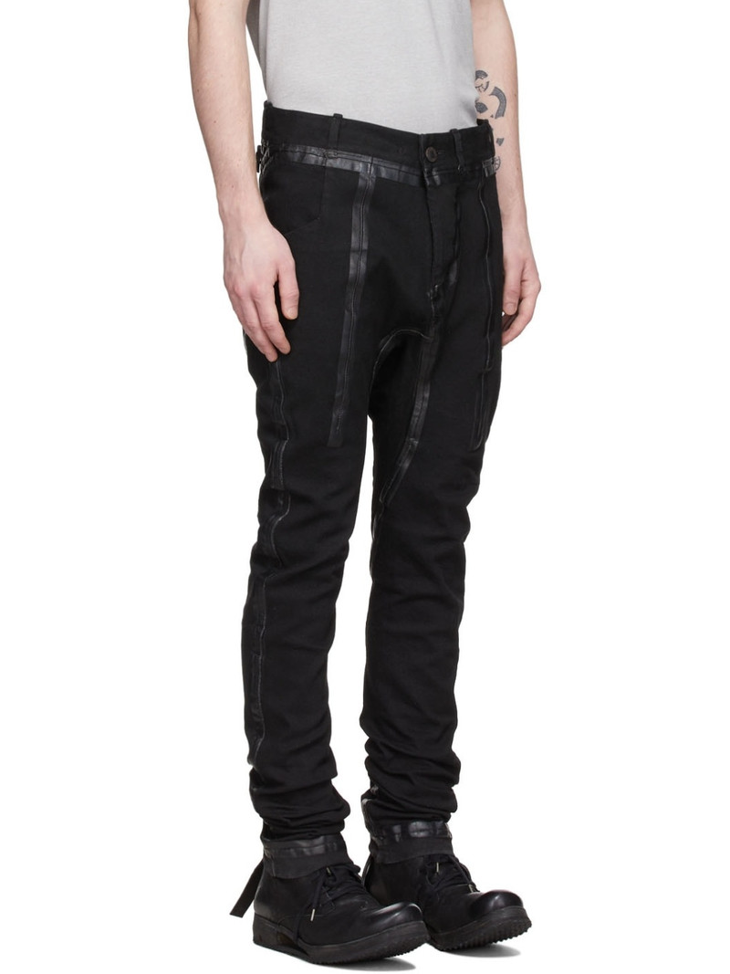 Black P14 Seam Taped Jeans 2