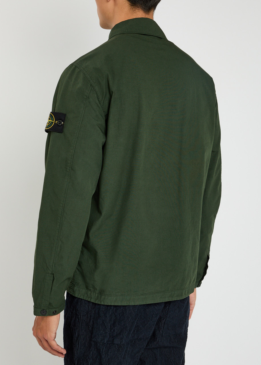 Stone Island Logo Cotton Overshirt - 3