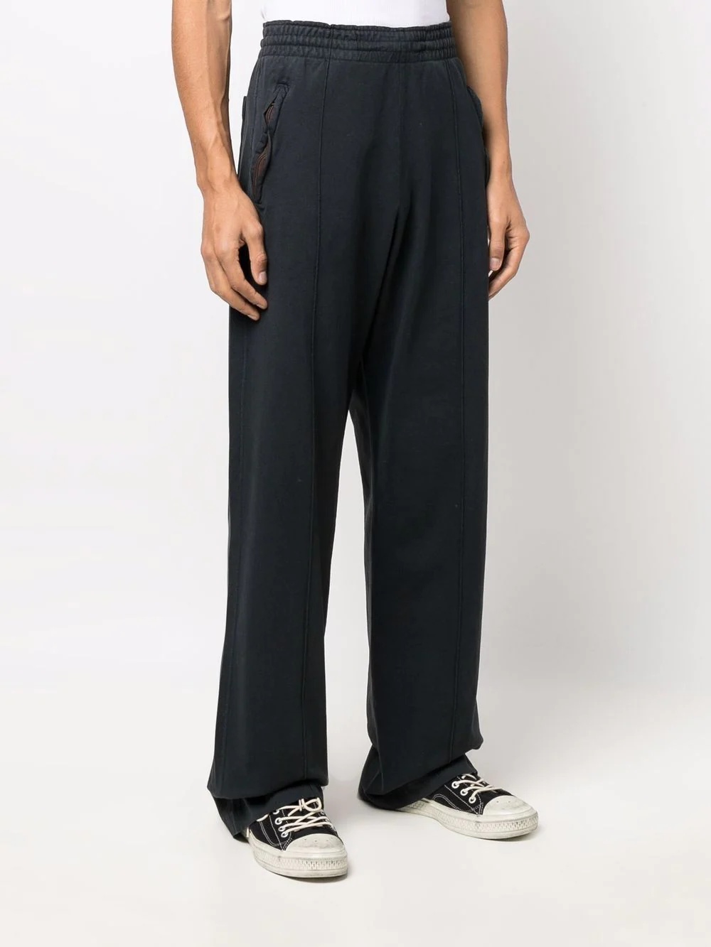 pull-on straight-leg trousers - 3