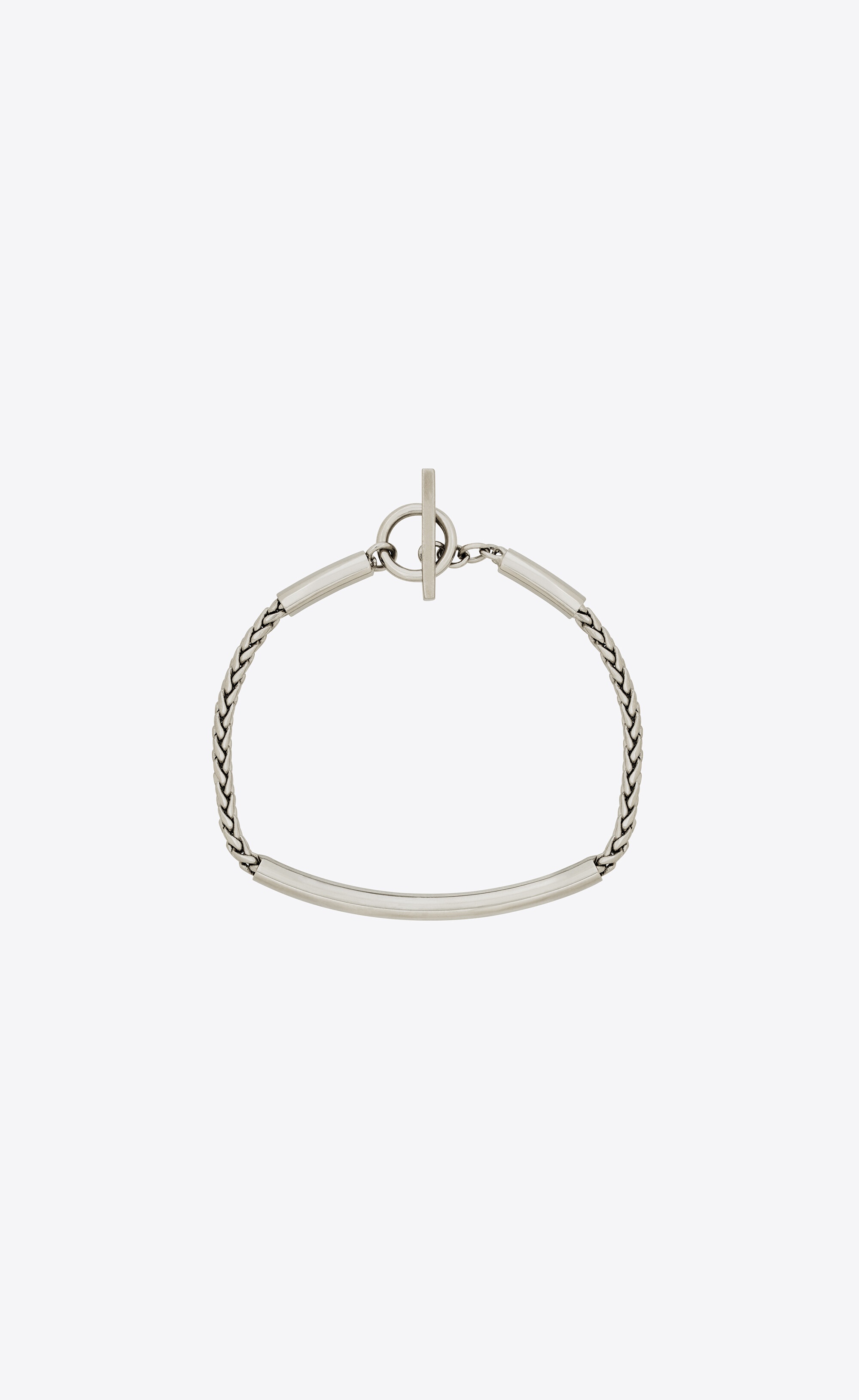 tube chain bracelet in metal - 1
