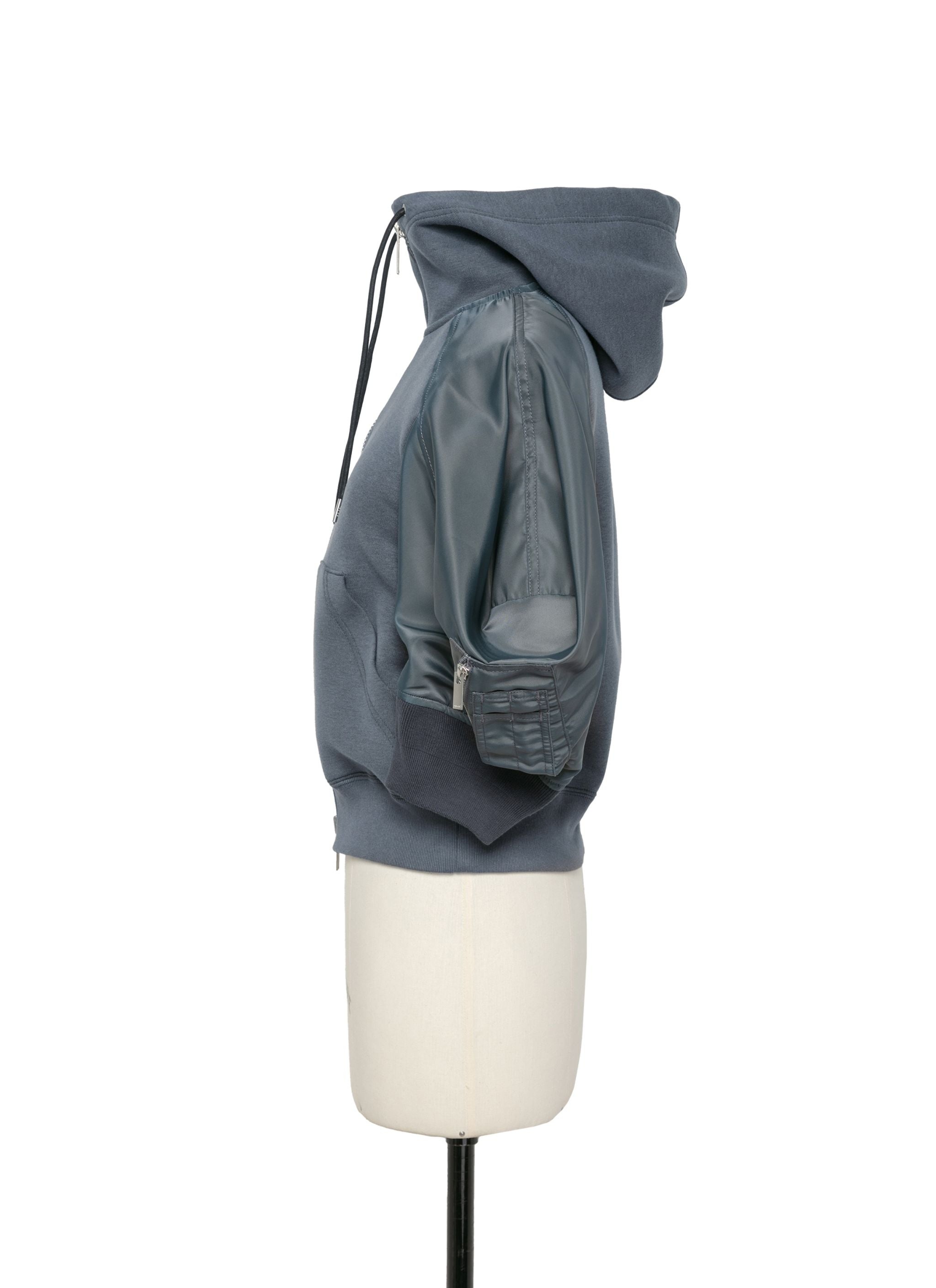 Sponge Sweat x Nylon Twill Hoodie - 2
