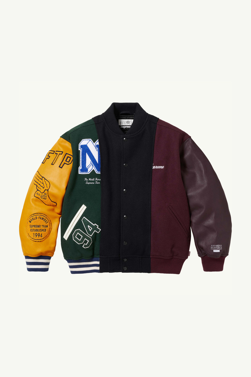Supreme®/ MM6 Split Varsity Jacket - 1