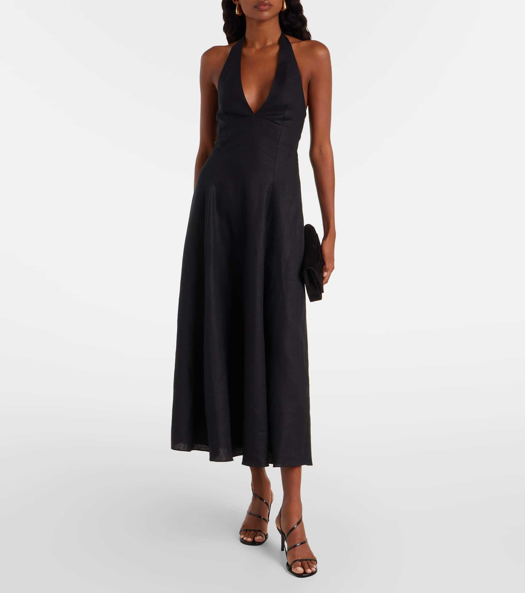 Linen midi dress - 2