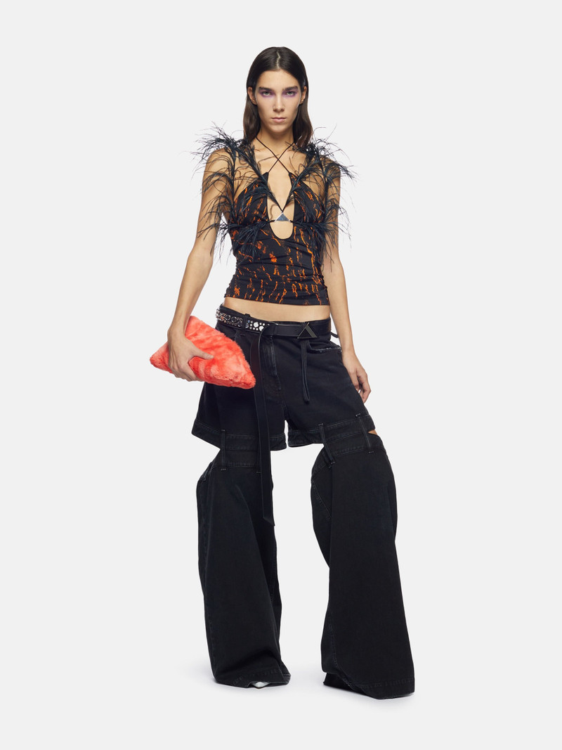 THE ATTICO ''ASHTON'' BLACK LONG PANTS outlook