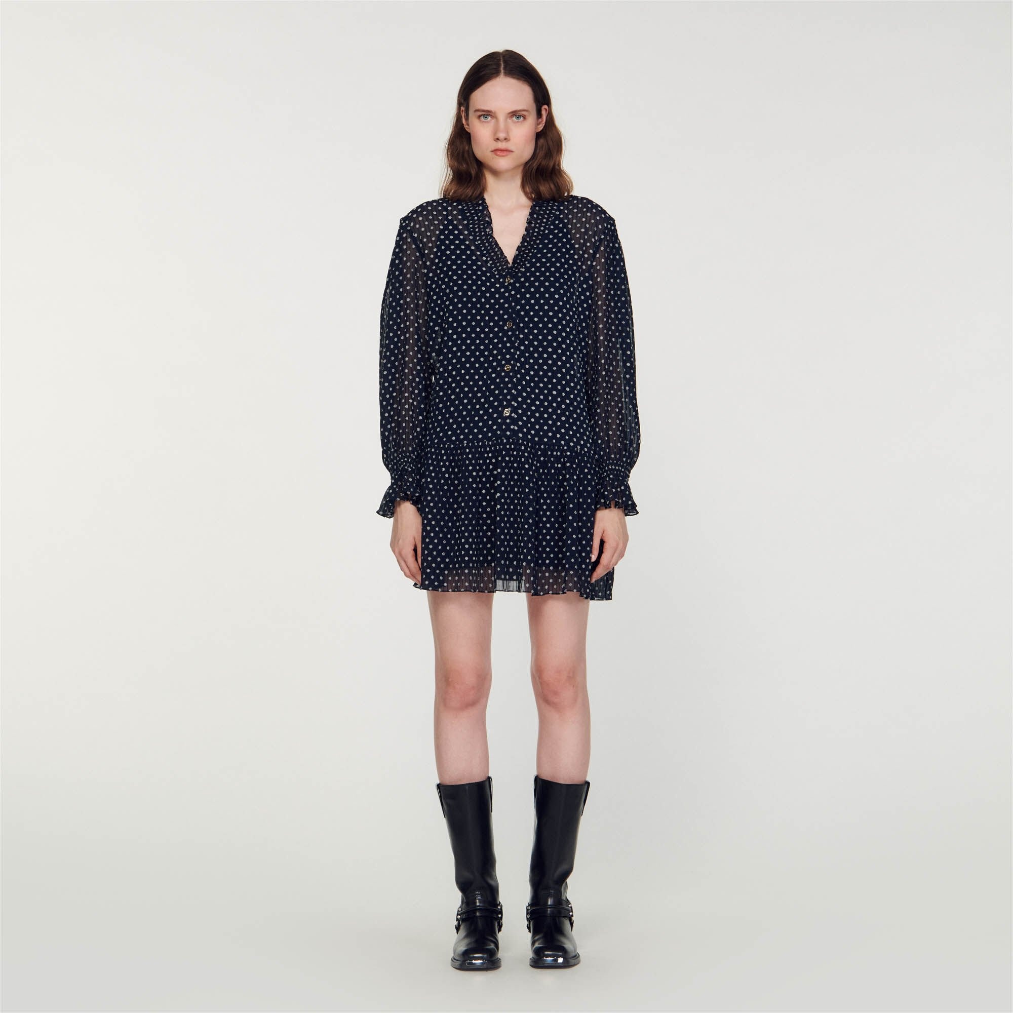 SHORT POLKA DOT DRESS - 3