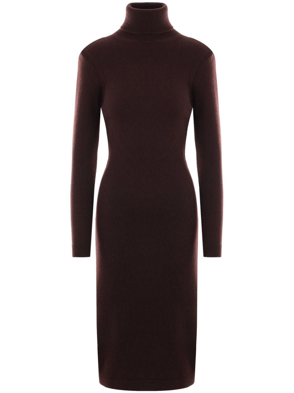 knit cashmere midi dress - 1