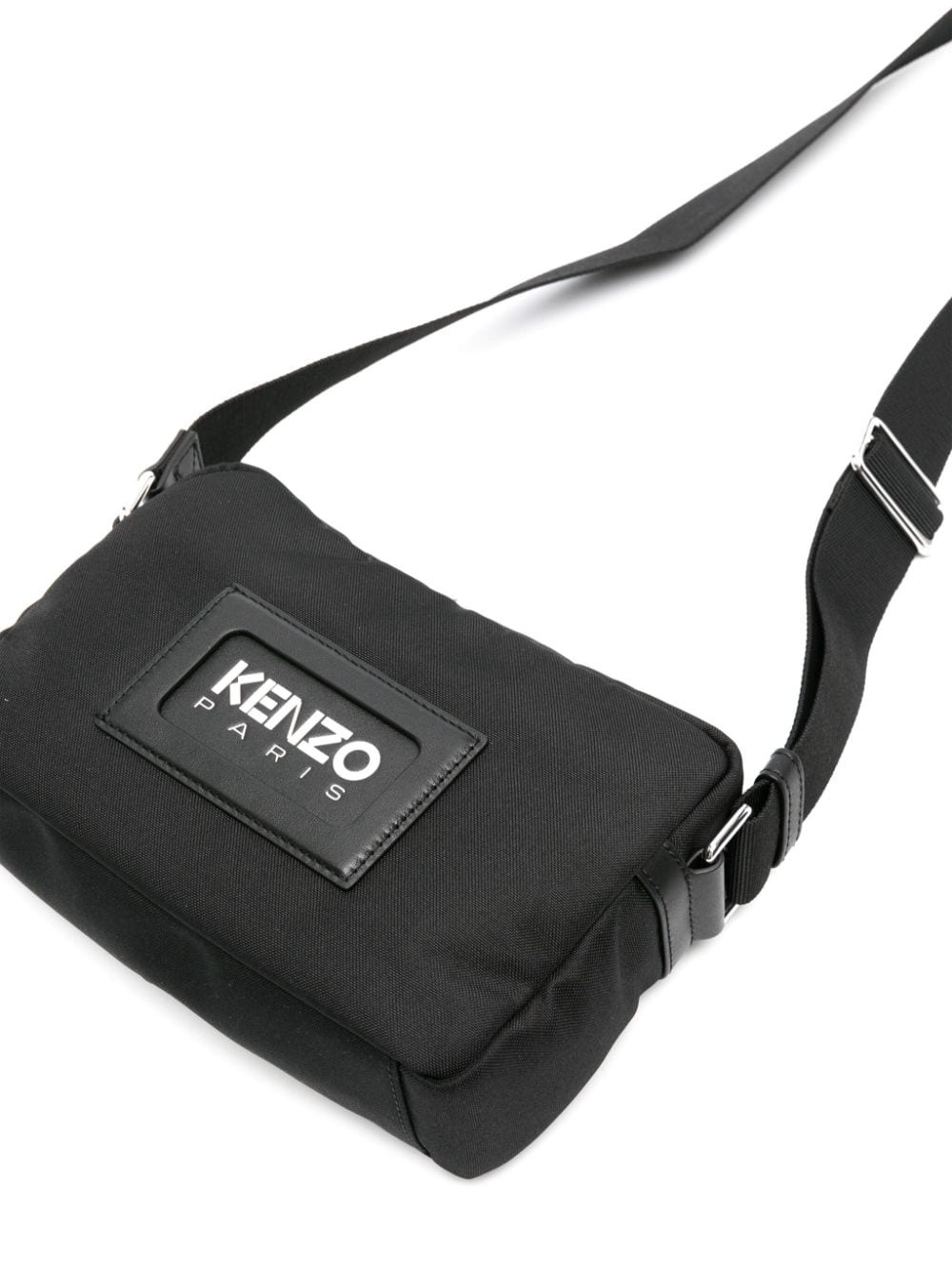 logo-embossed messenger bag - 4