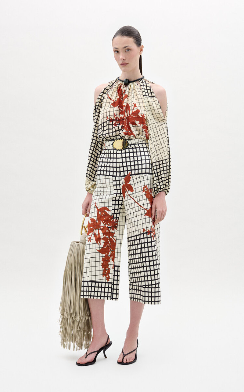 SILVIA TCHERASSI Elke Silk Top multi outlook