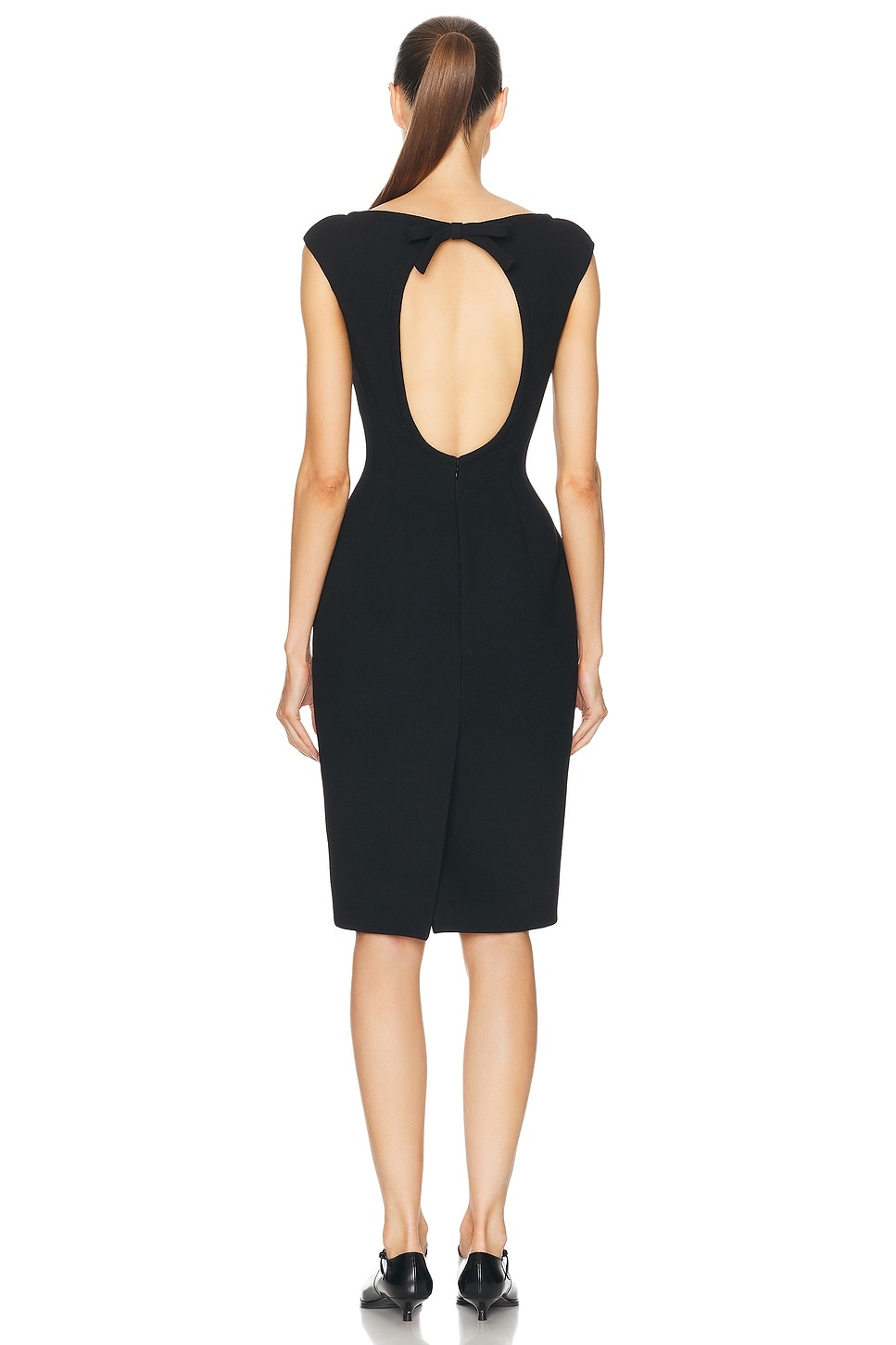 Natte Front Cut Out Midi Dress - 3