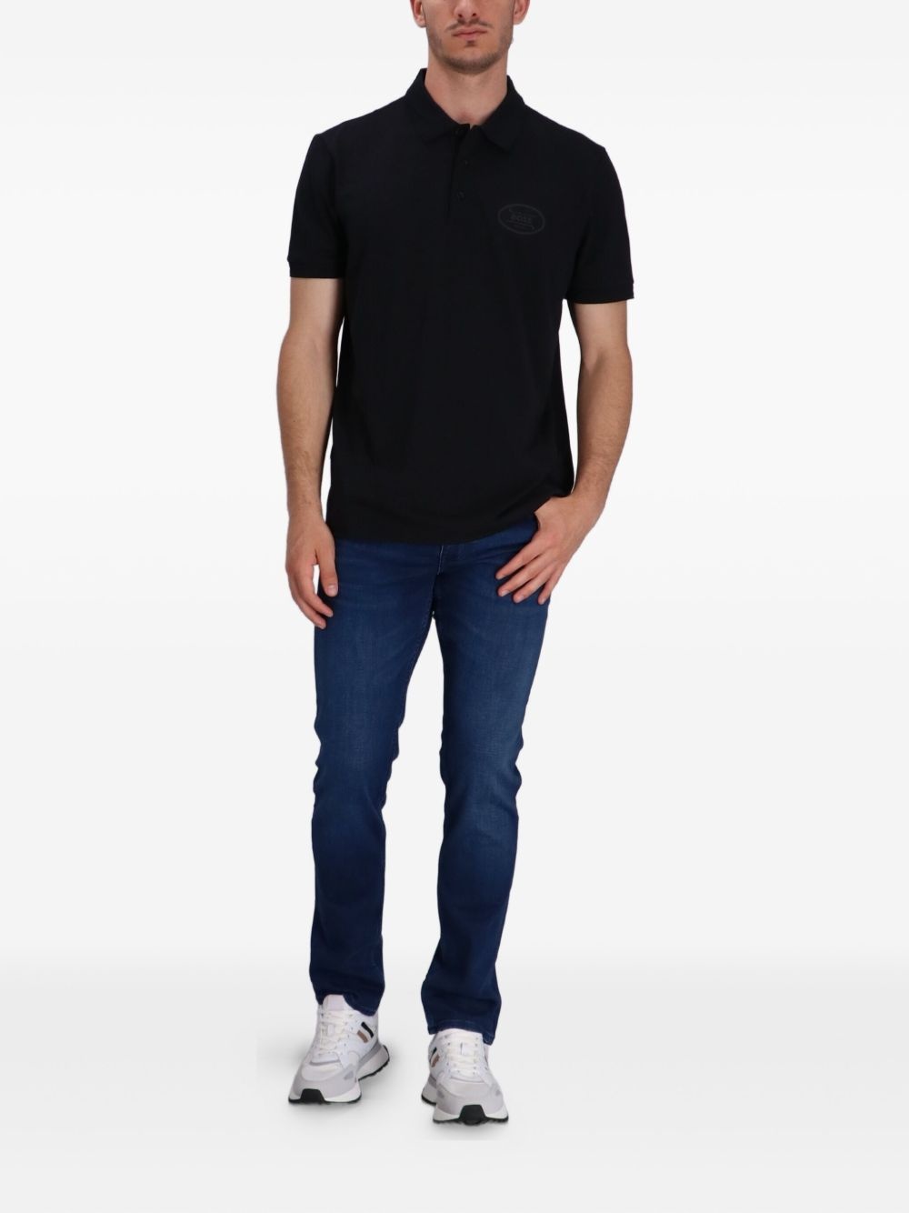 logo-print polo shirt - 2