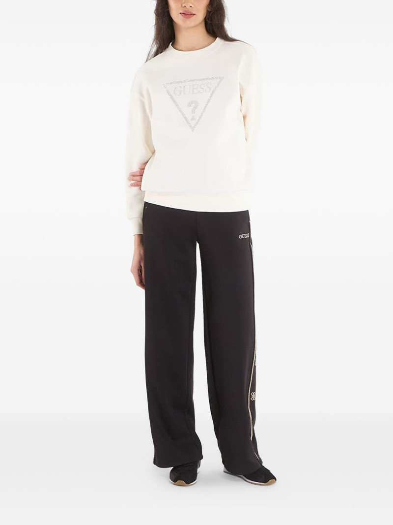 GUESS USA logo-studded cotton sweatshirt outlook