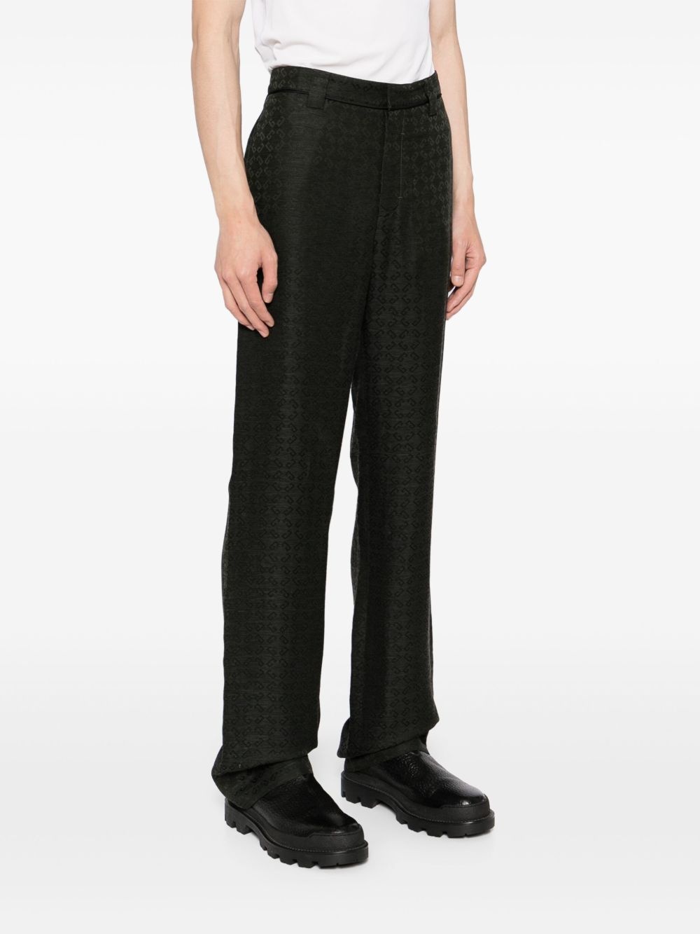 monogram trousers - 3